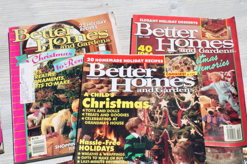 photo of 80s 90s vintage Christmas magazines lot BH&G baking, holiday recipes, tons of ads!  #4